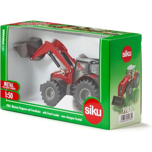 Traktorek Massey Ferguson z ładowarką model metalowy SIKU S1985